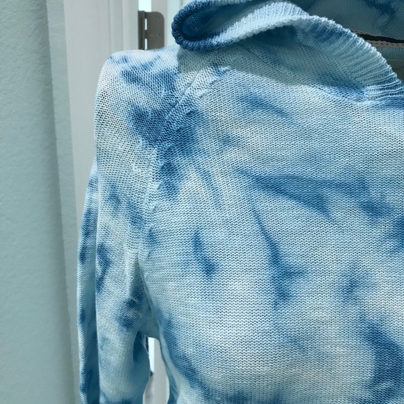 NWT Weatherproof Vintage Blue Tie-dye Hoodie Sweater Sz XS - Picture 4 of 8
